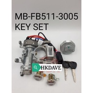 MITSUBISHI CANTER FB511 FE639 FB639 KEY SET ASSY WITH STARTED KEY AND FUEL TANK LOCK CAP