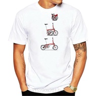 Unique Cotton UY2R23T Printed s I Love My Folding Brompton Bike Short-Sleeve Men's T-Shirts WER564F1