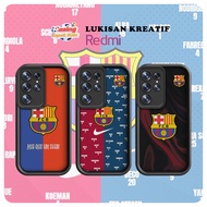 HP Redmi soccer casing Barcelona Badge Adaptation collage Redmi 10 10C 12 12C 9 9A 9C 10A 9T A1 A2 N