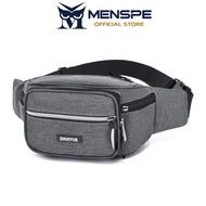 MENSPE กระเป๋าลำลองกระเป๋าคาดหน้าอกอเนกประสงค์สำหรับผู้ชายกระเป๋าคาดเอวความจุมากกระเป๋าถนน