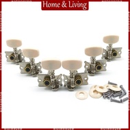 AOTO 6Pcs 3R 3L Tuning Peg for Key Double Hole Tuner Machine for Head for Classical G