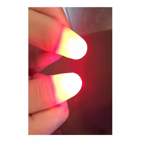 2pcs Magic Light Up Finger Fingers LED Tricks Thumb Props Novelty Funny Toys Finger Lights Magic For