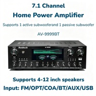 8000W 7.1CH DSP Bluetooth Power Amp | Home Theatre & Karaoke Rumah Amplifier Independent Subwoofer