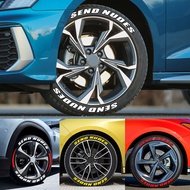 [SENDNUDES] Car Tire Letter Sticker PVC Soft Rubber Three-Dimensional 3D Letter Decoration Sticker