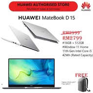 HUAWEI Matebook d16 i5 16GB + 512 GB 12TH Gen Intel Core Laptop Harga Mampu Milik 11th Gen Intel Core i5-1155G7
