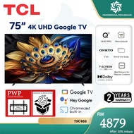 TCL 75" 85" 98" Inch 120Hz QLED Quantum Dot 4K UHD HDR Google TV 75c655 85c655 98c655