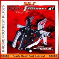 RCB RS 1 SINGLE FOOTREST SET CNC ALLOY CBR CBR250 RR CBR150 CBR250RR 01FR031X RS-1