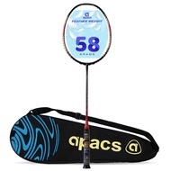 Apacs Feather Weight 55 (Light Weight, Japanese Graphite) Unstrung Badminton Racket (Black Red)