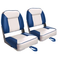 XGEAR Deluxe Low/High Back Boat Seat, Fold-Down Fishing Boat Seat
