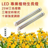 imiba - 兩盒 25W 極光 三色定時水果種植 LED燈 升級版 蔬菜燈 植物燈 植物生長補光燈 50/60HZ