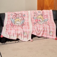 粉色溫馨小天使毛毯 午睡毯 蓋腿毯 沙發蓋毯