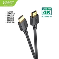 ROBOT Kabel HDMI 4K 3D Round cable untuk HDTV LCD Projector 1m 1.5m 2m 3m 5m / RFH01 RFH02 RFH03 RFH