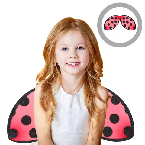 Cosplay Wing Foldable Red Ladybug Wings Kids Costume Cosplay Prop For Party Performance Halloween Bi