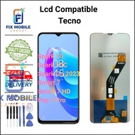 LCD Compatible for Tecno Spark Go 2023 / Spark 10 / 10C / Smart 7 HD / Pop 7 pro Grade O high qualit