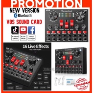 ~SHIP FROM KL~ V8S Bluetooth Sound Card Live Broadcast set V8 Sound Card Audio Streaming Singing Liv