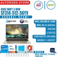 Laptop Acer Swift 3 Now SF314-512-56YV | Intel EVO Core i5/16GB/512GB