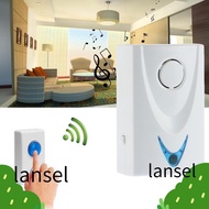 LANSEL Wireless Doorbell Portable Waterproof Button LED Chime Battery Powered Door Bell
