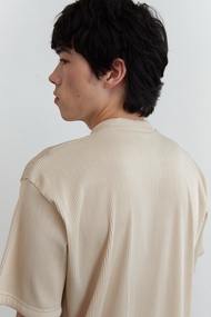 Signature Ruffle Tee - Ecru