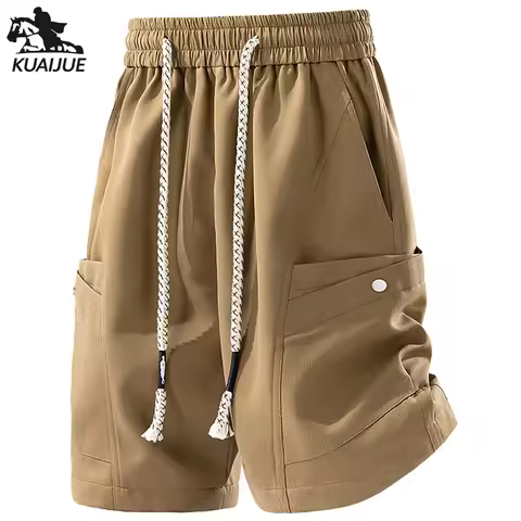 Men's Shorts in Sizes 6XL, 7XL, 8XL, Summer New Men's Shorts, Sport Solid Color Casual Pants, Five-P