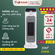 Máy sưởi gốm FH1000 Nhập Khẩu không khô da FUJIHOME quạt sưởi gốm để bàn tiết kiệm điện heater