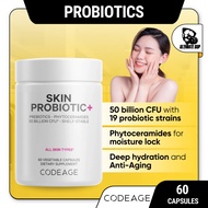 Codeage, Skin Probiotic+, 50 Billion CFU, Phytoceramides & Vitamin A, Deep Hydration & Anti-Aging , 
