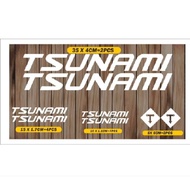 Tsunami Cutting Sticker Sunami Fixie Bike Sticker