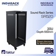 Indorack Audio Rack 20U Kedalaman 550Mm Rack Audio Sound System Mixer