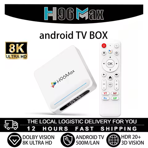 H96 MAX H618 PLUS Android 14 Allwinner H618 WiFi6 BT5.4 8K Smart Streaming TV Box With Voice Control