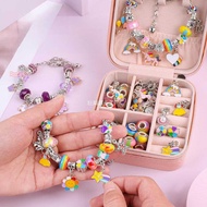Children Bracelet Beaded Girl Necklace Handmade diy Jewelry Material Package Set Birthday Gift 9 Toy