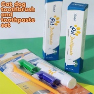 Pet Toothbrush Toothpaste Set Finger Toothbrush Cat Toothbrush Dog Toothbrush Dog Oral Cleaning Brus