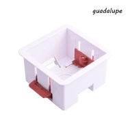 GUADALUPE Wall Socket Cassette, White Junction Box Gypsum Board Lining Box, Thicken 86 Type Embedded