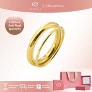 [ LAST CHANCE RM89 ] CELOVIS Lylou Double Loop Band Ring in Gold