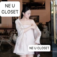 [DESIGNED PRODUCTS] Set of 3 details: 2-piece dress with pants and scarf combination, women's clothi