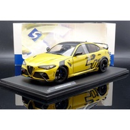 [MASH] Ready Stock Special Offer Solido 1/18 Alfa Romeo Giulia GTAm 2022 yellow Diecast Car