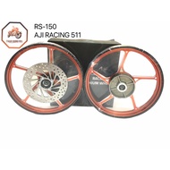 100% ORIGINAL AJI RACING AJI511 SPORT RIM WHEEL (OPEN HUB) 160X185.17 RS-150/RS-150R