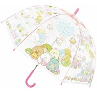 日本角落生物 雨傘 Sumikko Gurashi長柄雨傘 (Pink, 55cm, 8骨 ) Sumikko Gurashi 耐用輕巧 雨傘 長遮 彎手柄 長傘 戶外 便攜 傘具 平行進口