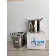Stock Port Pot Set (2 Pieces 18cm./20cm.)(3 Of 18cm./20cm./22cm.) (Blue Chicken)