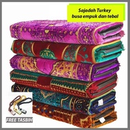 5cm Thick Foam Prayer Mat Anti-Slip Soft Sejadah, Adult Turkish Prayer Mat, Premium Thick Foam Prayer Mat