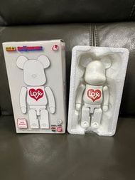 超合金 Alexander Girard LOVE BIANCO Bearbrick 200%  WHITE CHROME