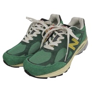全新未使用 ▲ 美國製造 NEW BALANCE M990GG3 TEDDY SANTIS 絨面革網眼運動鞋 綠色 黃色 27.5