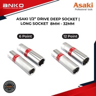 8MM - 32MM 6PT & 12PT ASAKI 1/2” DRIVE DEEP SOCKET | LONG SOCKET