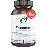Designs for Health Ferrochel Chelated Iron - Highly-Absorbable Iron Supplement for Women & Men as Fe