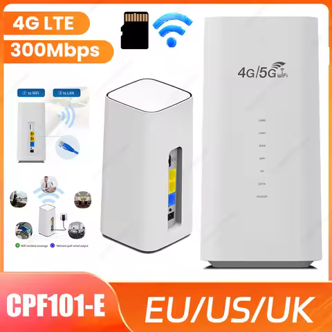 CPF101-E 4G LTE WiFi Router 300Mbps CPE 4G WiFi Router 3 RJ45 with SIM Card Slot Wide Coverage Inter