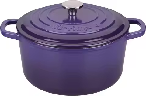 Enameled Cast Iron Dutch Oven Pot with Lid, for Sourdough Bread Baking, Round Dutch Ovens, 6 Quart,