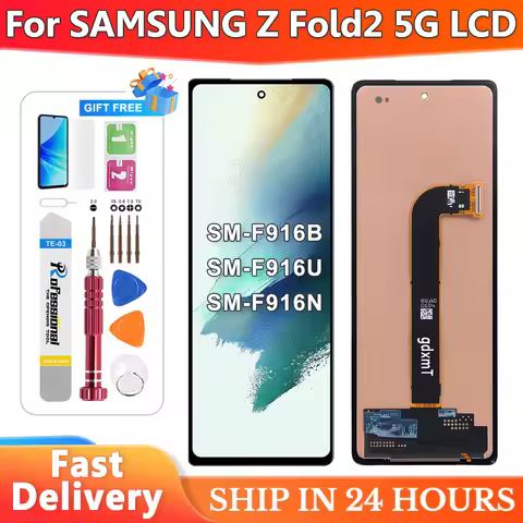 Fold2 Screen For Samsung Z Fold 2 F916 F916B LCD Display Touch Screen Digitizer Assembly Replacement