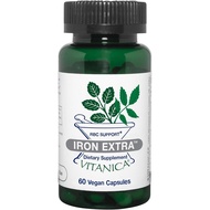 Vitanica Iron Extra, Iron Supplement Enhanced Absorption with Vitamin C 500mg, Methylfolate 400mcg, 