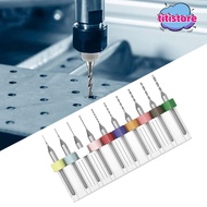 TITISTORE Mini CNC Drilling Bit Tungsten Steel PCB Twist Drill Carbide Wood CNC Drill Corn Engraving