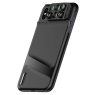 JUNDNE for IPhone XS MAX Six in One Camera Lens, Wide-Angle Fish Eye, Micro-Distance, Long Focus, SLR Camera Lens