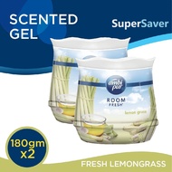 Ambi Pur Room Fresh Gel Fresh Lemon Grass Air Refreshing Gel 180g x 2s