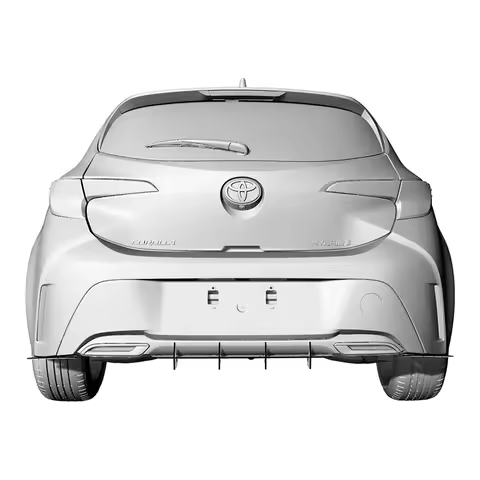 Fit 2018--2021 Year Toyota Corolla Hatchback E210 5Door Rear Diffuser Bumper Lips Spoiler Splitter B